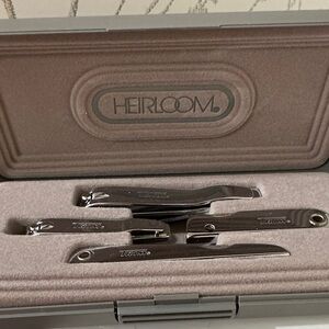 Heirloom Silver Grooming Tool Set for Men